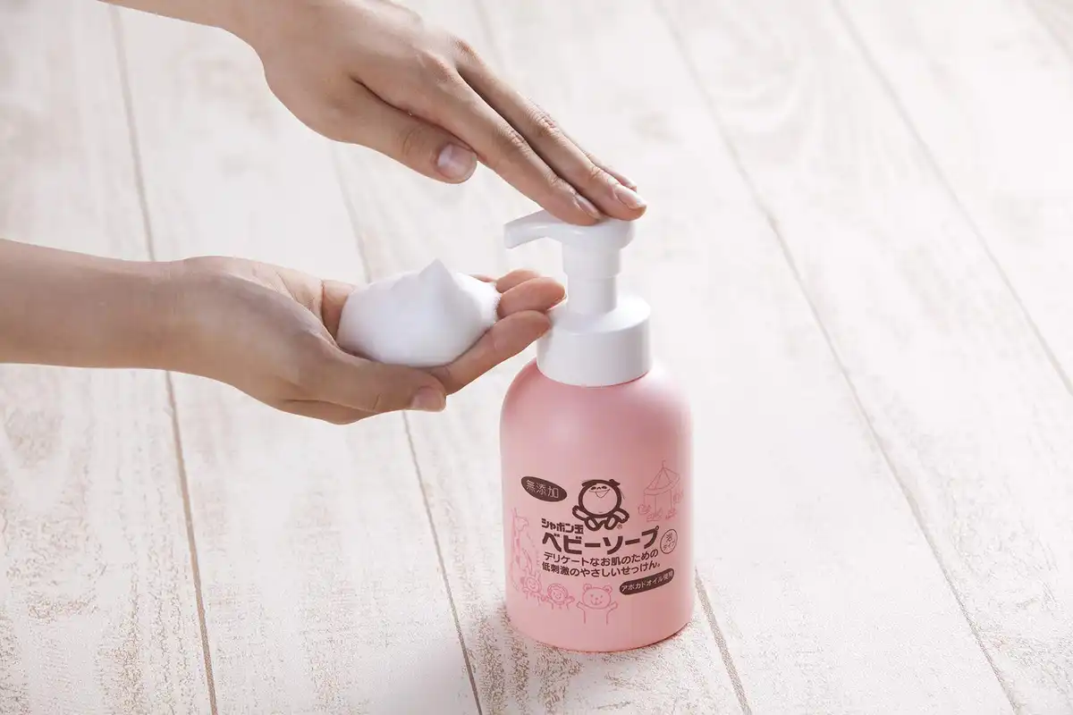 Review sữa tắm làm rụng lông cho trẻ sơ sinh Shabondama Baby Soap