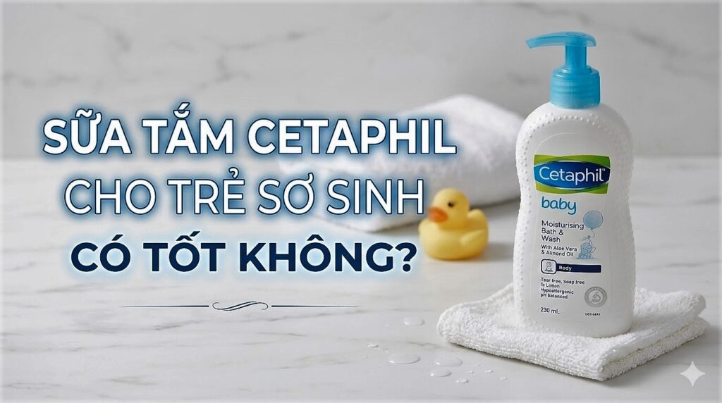 Sữa tắm Cetaphil cho trẻ sơ sinh có tốt không