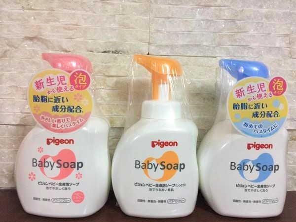 Sữa tắm cho bé sơ sinh của nhật Pigeon