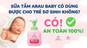 sữa tắm arau baby có dùng được cho bé