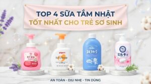sữa tắm cho trẻ sơ sinh của nhật tốt nhất