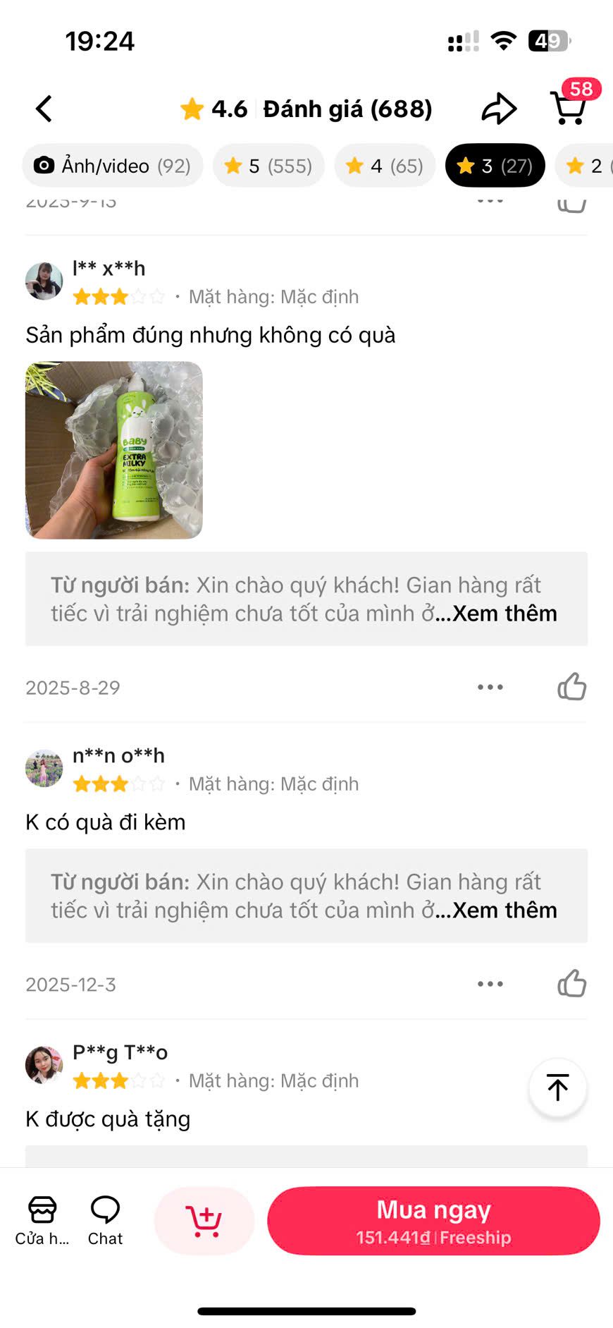 Tổng hợp đánh giá các bình luận của người mua về sữa tắm lactacyd trị rôm sảy cho bé 9