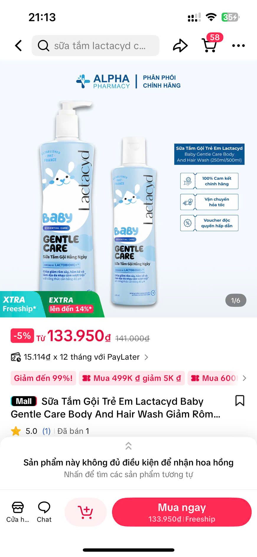Giá Sữa tắm gội Lactacyd Gentle Care & Lactacyd BB&nbsp;tại Tiktok